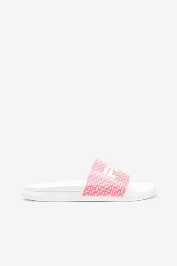 Slides Fila Mulher Branco/Rosa/Branco - Fila Drifter Luxe Repeat Portugal Lisboa,AROT-64783